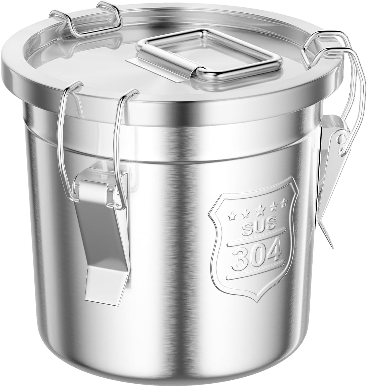 202 OZ Stainless Steel Canister Rice Cereal Grain Storage Containers with Lid Airtight Coffee Bean S