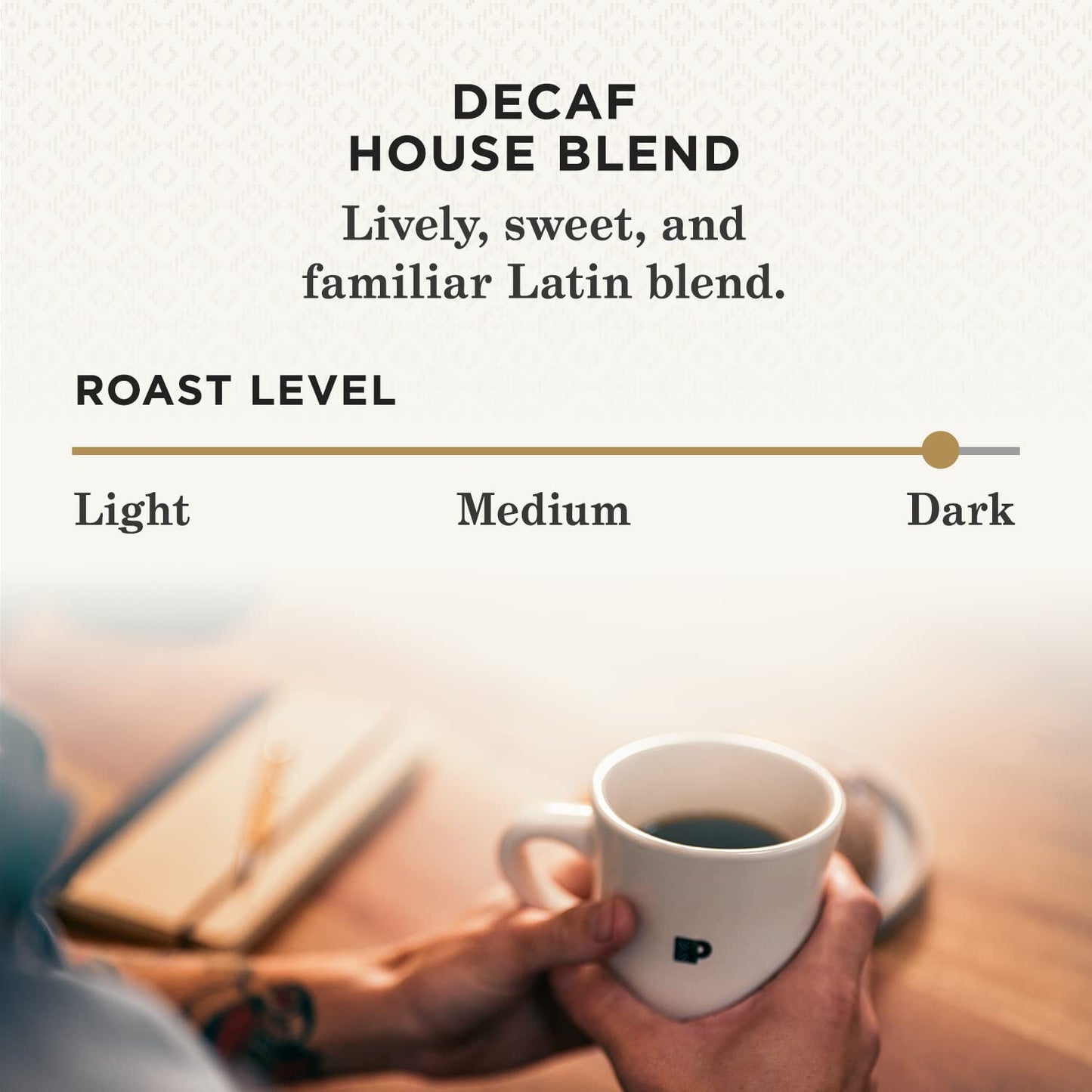 Peet's Coffee, Dark Roast Decaf Keurig K-Cup Pods - Decaf House Blend 60 Count (6 Boxes of 10 K-Cup Pods)