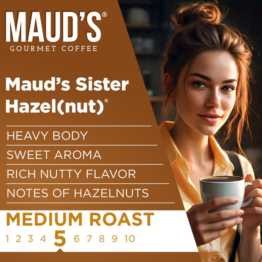Maud's Sweet Hazelnut Flavored Coffee Pods, 100ct
