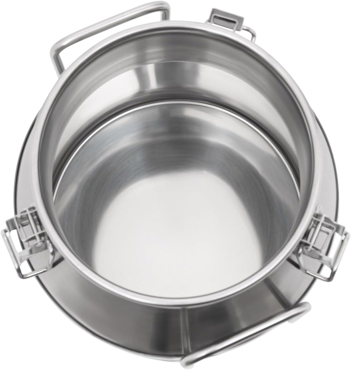 0.03 inchThickened Stainless Steel Milk Can Large Liquid Container Storage,Stainless Steel Milk Bucket With Sealing Lid and Carry Handle,for Wine, Oil Storage Transport (10L/ 2.6 Gal)