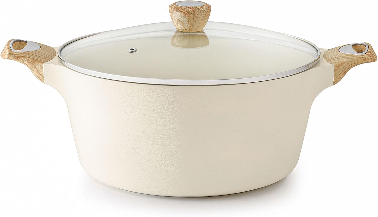 SENSARTE Ceramic Nonstick Stock Pot with Lid, 2.6/4.5/6.6/8.5/11 QT Soup Pot Casserole Pot, Non-toxic Healthy Pasta Pot