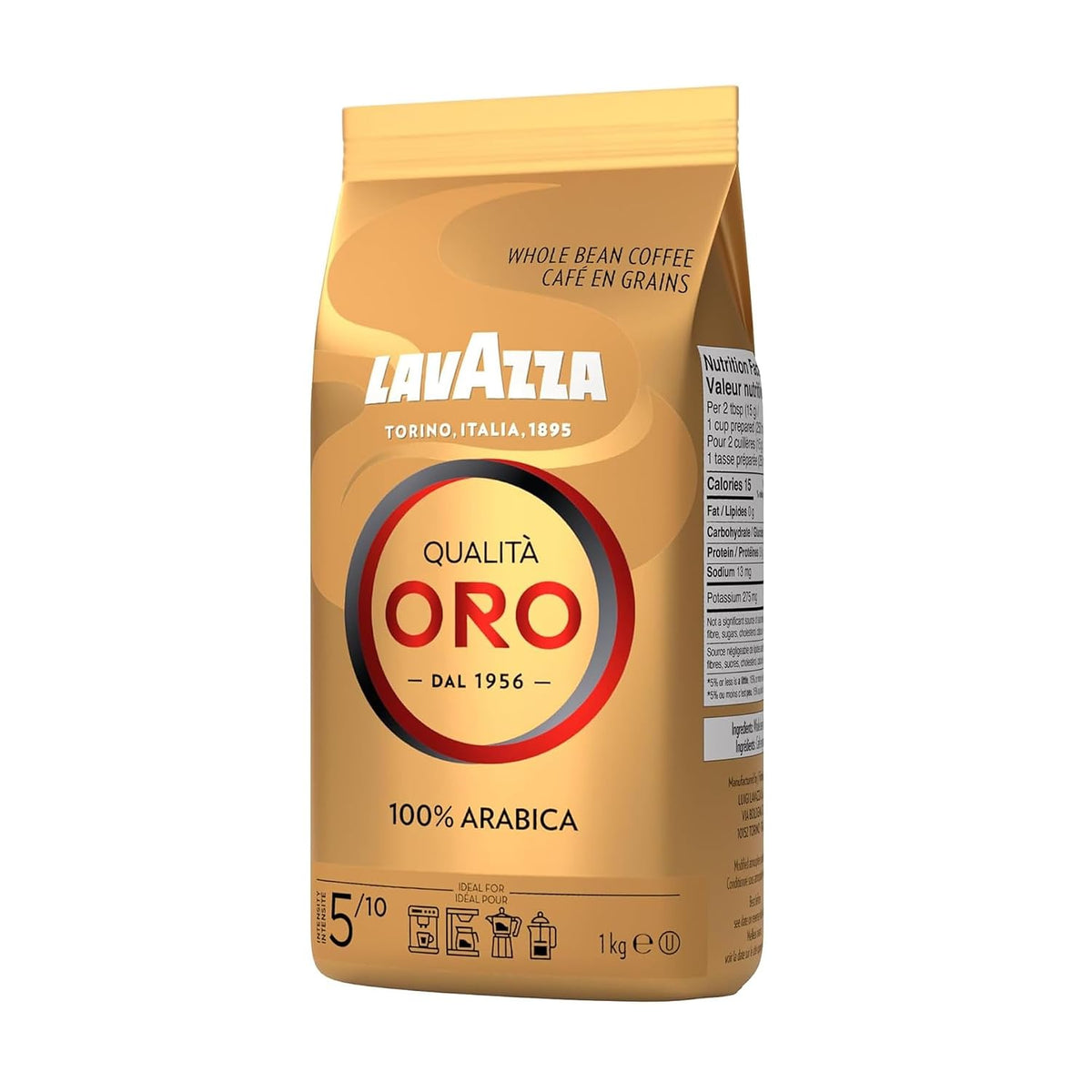 Lavazza QualitÃƒÆ’ Oro , 1er Pack (1 x 1 kg Packung)
