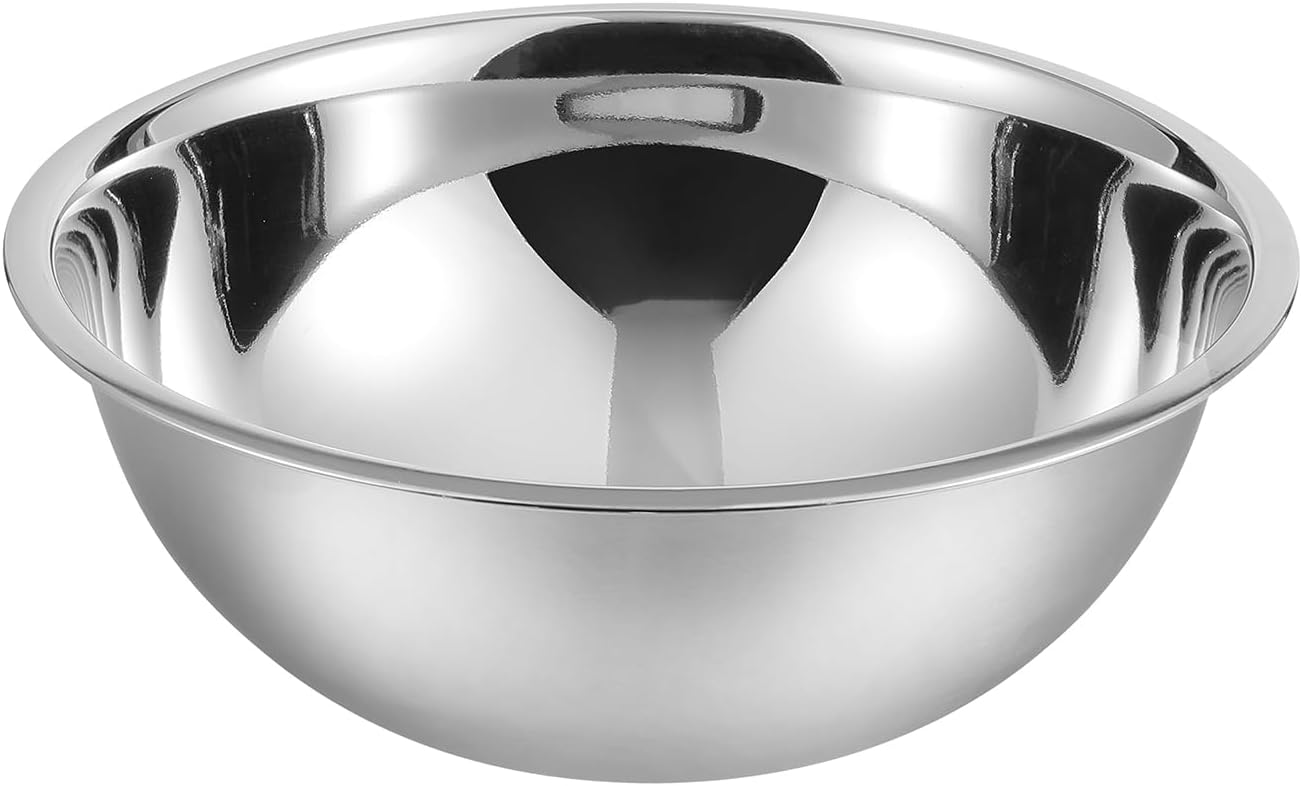 YBM HOME 10.25 Quart Stainless Steel Premium Mixing Bowl – Heavy Duty Deep Prep Bowl for Baking, Cooking, Dough Mixing, Salad Serving &amp; Commercial Kitchen Use