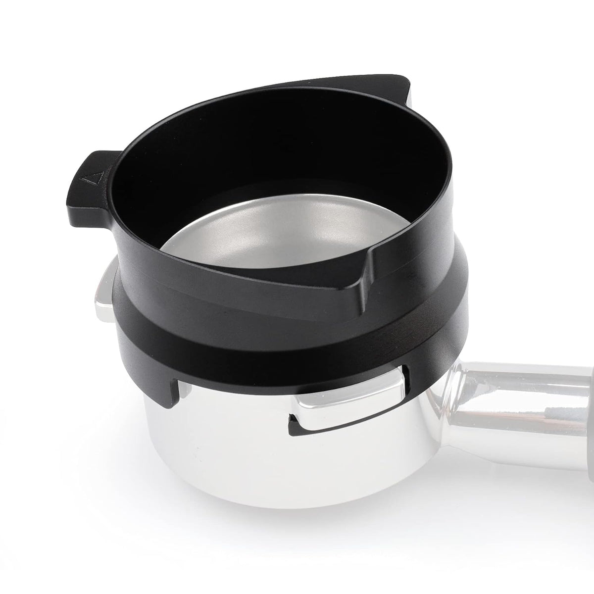 FIRJOY 54mm Espresso Dosing Funnel for Breville Barista Portafilters (Aluminum Alloy-Black)