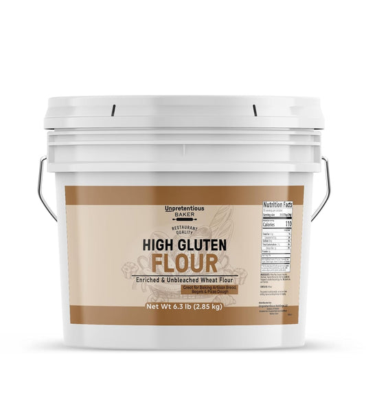 Unpretentious, High Gluten Flour, 6.3 Lb | For baking bread, pizza dough, and bagels