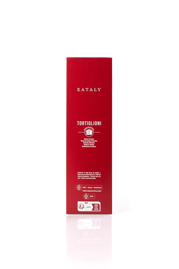 Eataly Italian Tortiglioni Pasta Noodles - 500g (17 oz.) Box -Authentic Durum Semolina Wheat - Made in Italy- Dried Pasta for Gourmet Dining, 1 Pack
