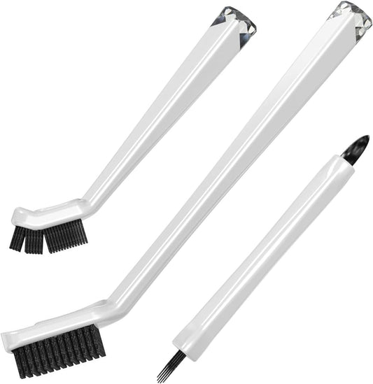 Grout Cleaning Brushes Set (3 Pcs) Deep Cleaner Multi-Purpose Stiff Bristle Brush, Cleaning Toothbrush for Cleaning Corners,