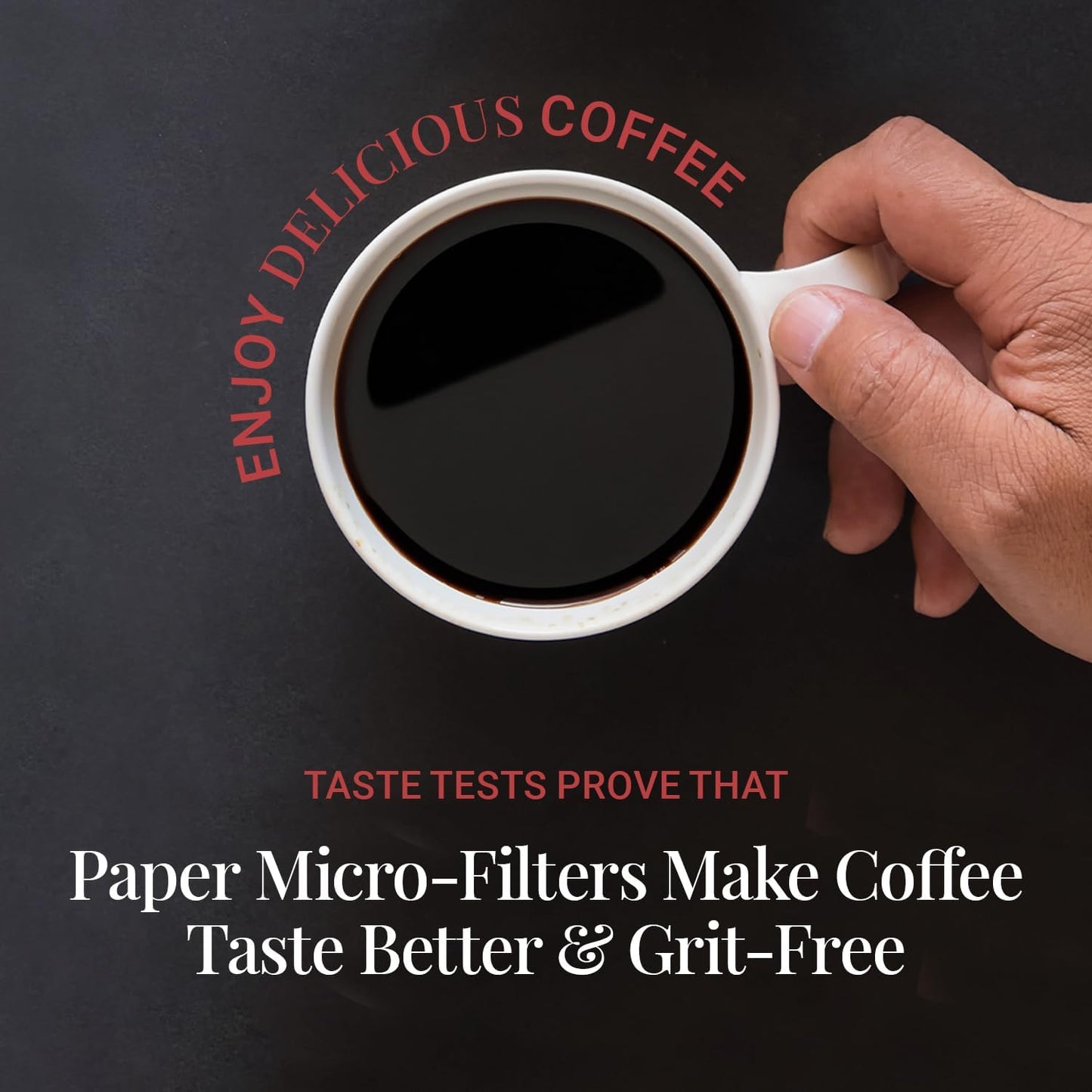 AeroPress Natural Paper Microfilters, AeroPress Coffee Filters, Unbleached Round Paper Filters for Coffee Makers, Must-Have Coffee Accessories, Standard, 1 Pack, 200 Count