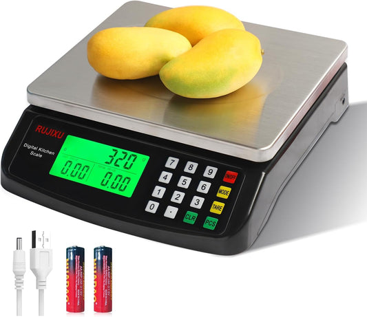66lb Food Scale Large Kitchen Scales Digital Weight Grams and Ounces