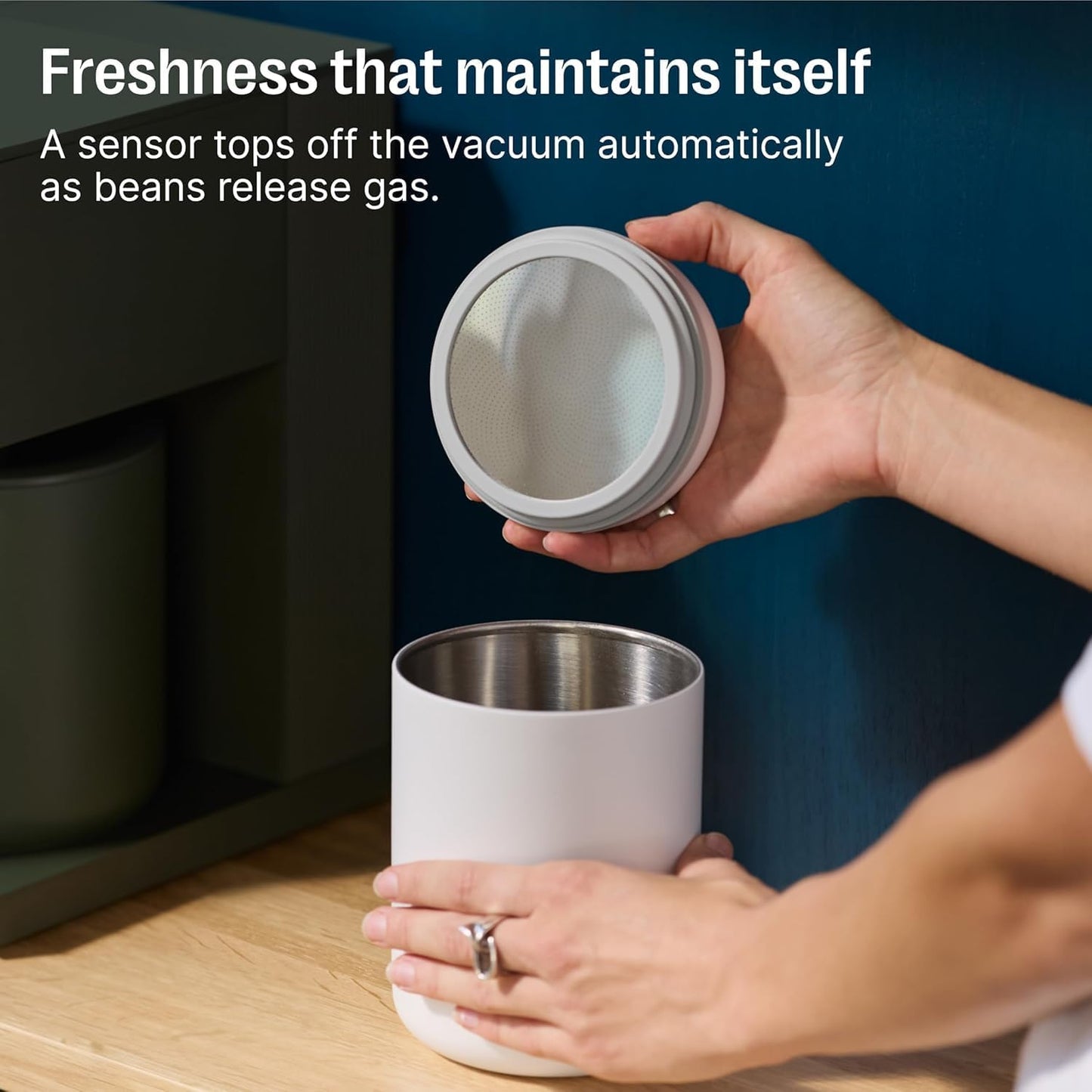 Fellow Atmos Electric Vacuum Coffee Canister 1.2L - Auto-Seal Steel