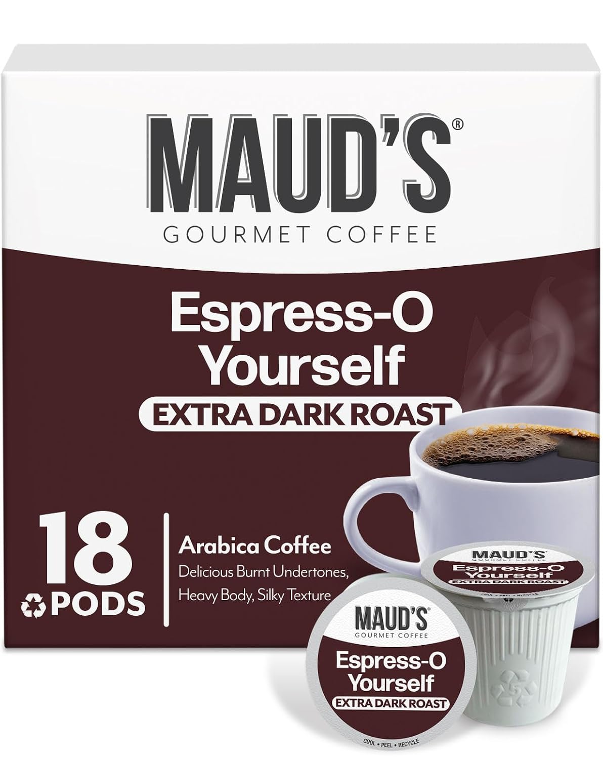Maud's Espresso Dark Roast Coffee Pods, 18ct
