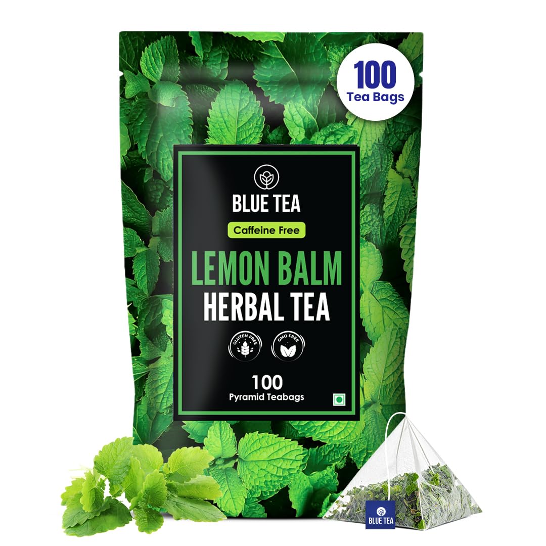 BLUE TEA - Lemon Balm Tea - 100 Count - Plant Based Tea Bag
