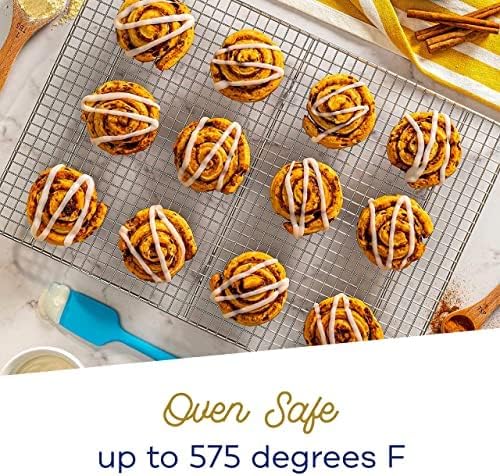 Heavy Duty 100% Stainless Steel Cooling Rack for Cooking and Baking - Baking Rack &amp; Wire Cooling Rack - Fits Quarter and Jelly Roll Sheet Pans - 8.5''x12''' and 10''x14.75''