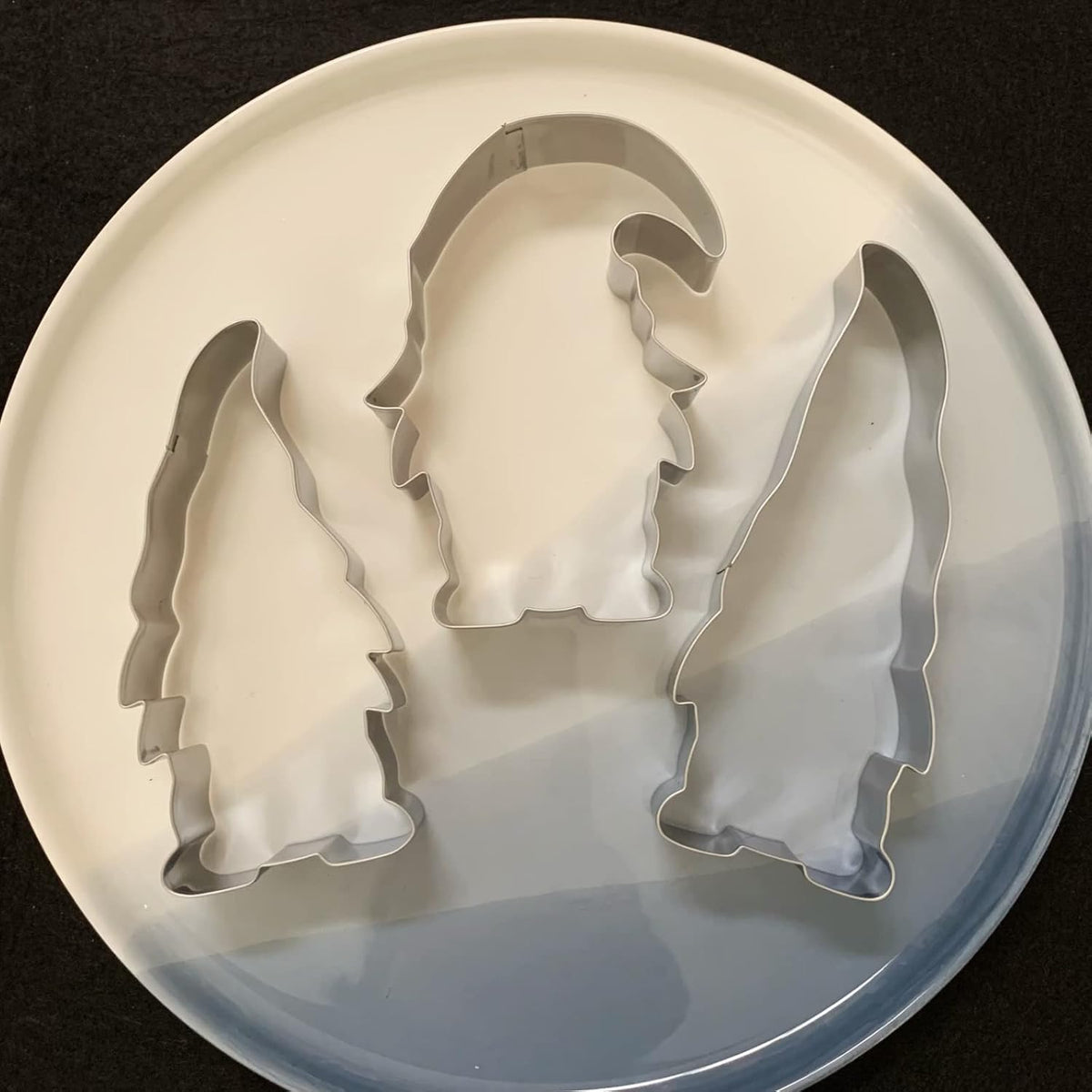 LUBTOSMN Gnome Cookie Cutter Set-5.3" 4.5" 4.3"-3-Pieces-Holiday Cookie Cutters Fondant Biscui Cutters
