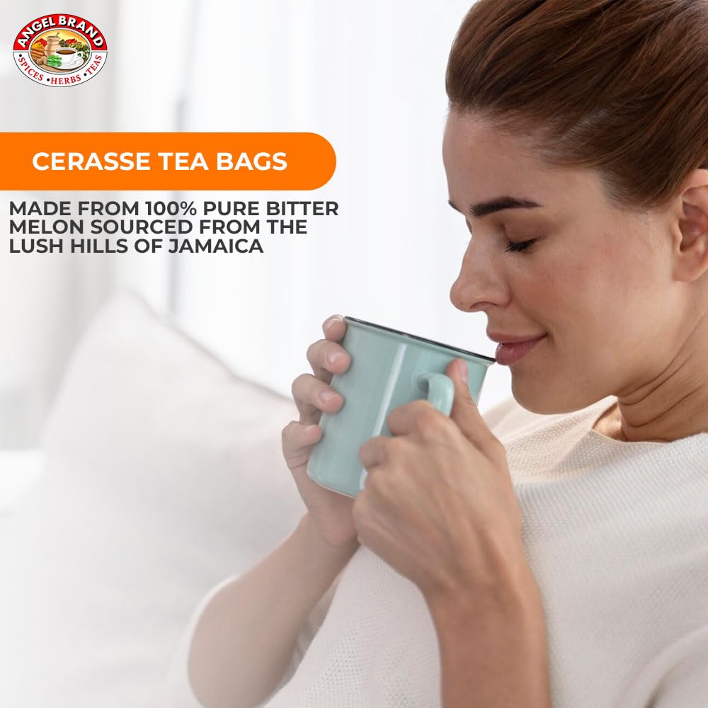 Jamaican Cerasse Tea Bags | 20 Count | 3 Pack | For Cleansing &amp; Detox | Authentic Jamaican Cerasse Tea