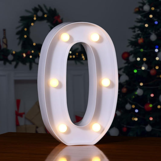 Foaky Decorative Led Marquee Light Up Number, Marquee Light Up Number Sign for Night Light Wedding Birthday Party Christmas