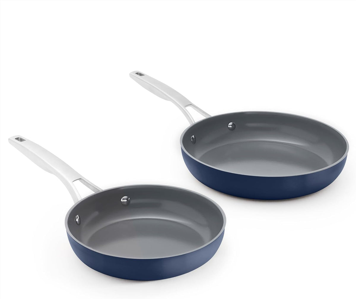 Calphalon® Premier Ceramic Nonstick 8" and 10" Frying Pan Set, Midnight Blue