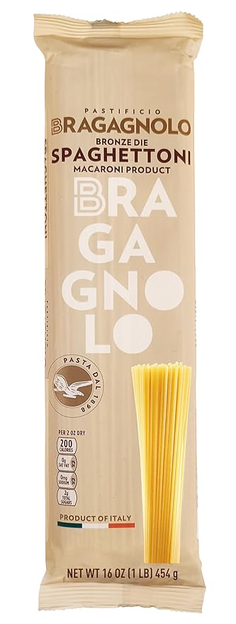 Pastificio Bragagnolo, Spaghettoni 805 Bronze-Drawn, 100% Italian Pasta, Made with Durum Wheat Semolina Flour, Non GMO (1