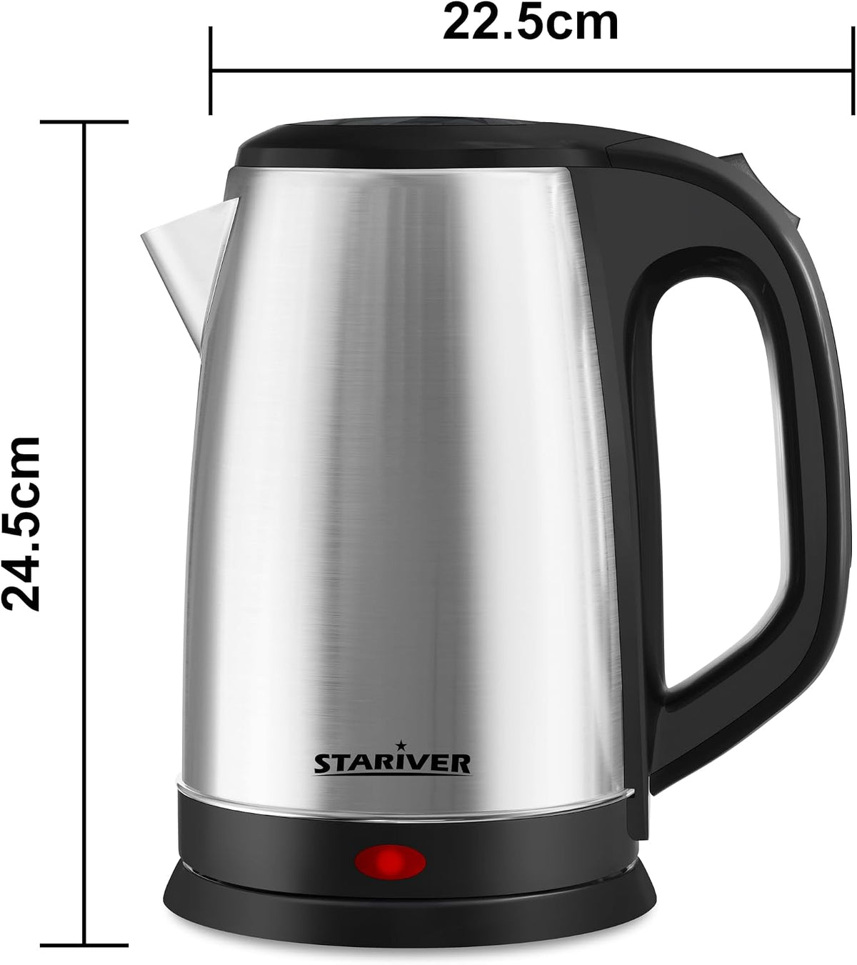 Stariver 2.5L Large Electric Kettle, BPA-Free Stainless Steel Water Kettle