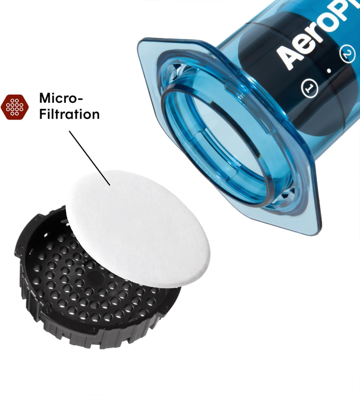 AeroPress Clear Blue Coffee Press