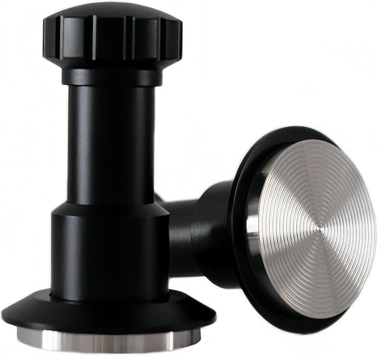 Coffee Tamper 51mm, Spring Loaded Espresso Tamper with 25lb/30lb/35lb Calibrated Springs, Sound Feedback & Ripple Base for Even Extraction, Espresso Accessories