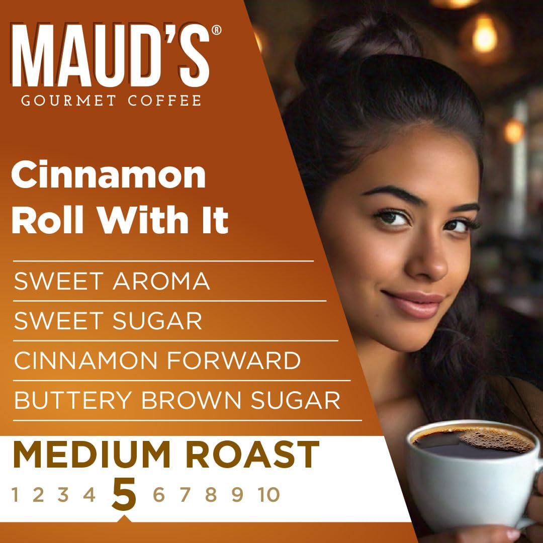 Maud's Cinnamon Roll Flavored Coffee Pods, 18ct