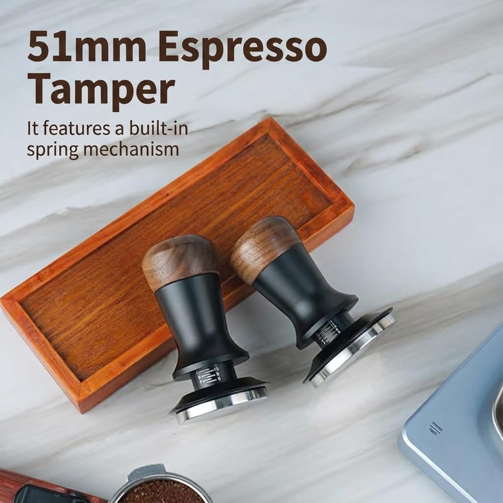 51mm Espresso Tamper, Premium Barista Coffee Tamper