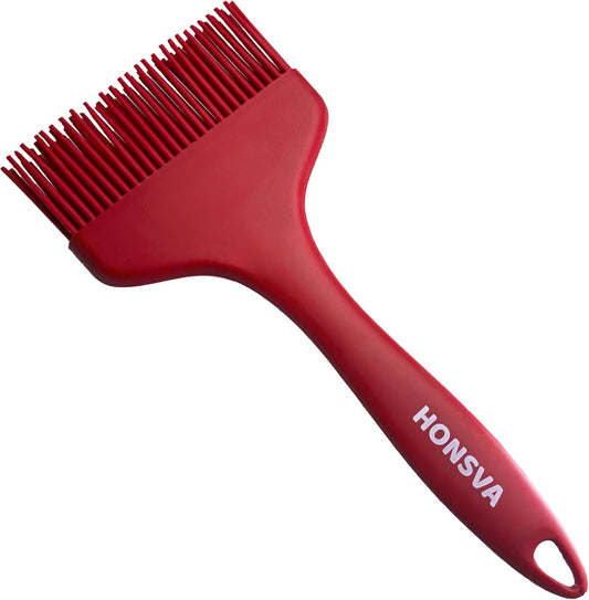 Large Silicone Sauce Brush for Basting, Heat Resistant, W/3.5" L/8.5", One-Piece Design Kitchen Utensil for Baking,