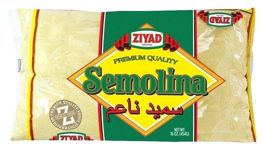 Ziyad Semolina Wheat, Smeed, Semolina Flour, Perfect for Stews, Soups, Gravy, Baking Breads, Biscuits, Pizza Crust with Low