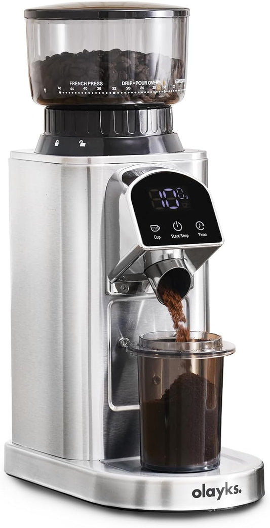 Conical Burr Coffee Grinder, Electric Coffee Bean Grinder