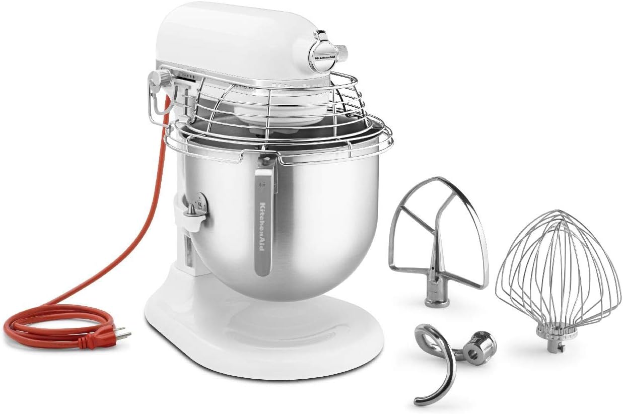 KitchenAid Commercial Series 8 Quart Bowl-Lift Stand Mixer with Stainless Steel Bowl Guard - KSMC895