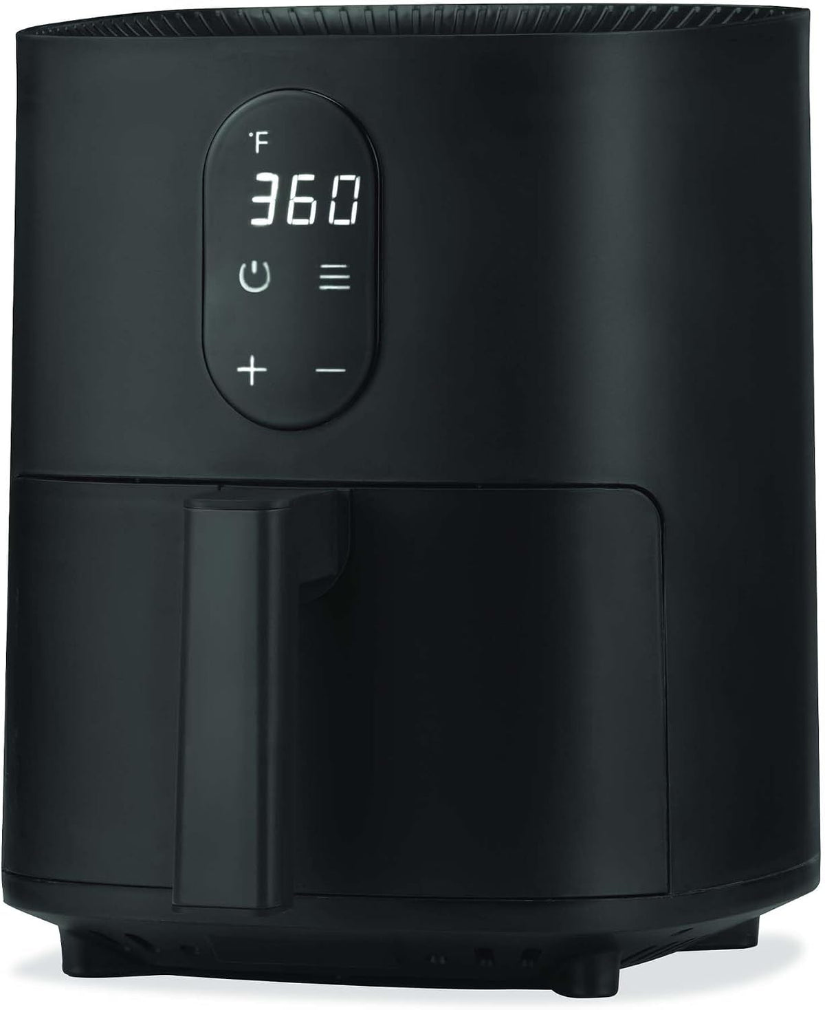 3.2-Quart Electric Air Fryer, Adjustable Temperature, Touch Panel Control, One-Touch Cook Functions, and 360° Rapid Cooking, 1200 Watt Power
