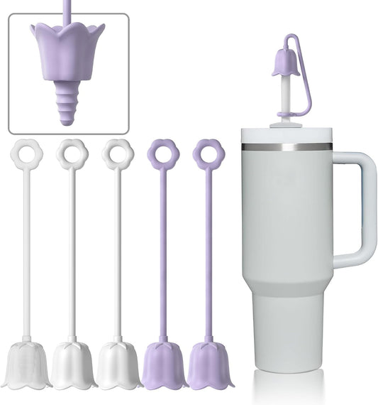5Pcs Silicone Straw Covers for Stanley Yeti Tumbler Cup
