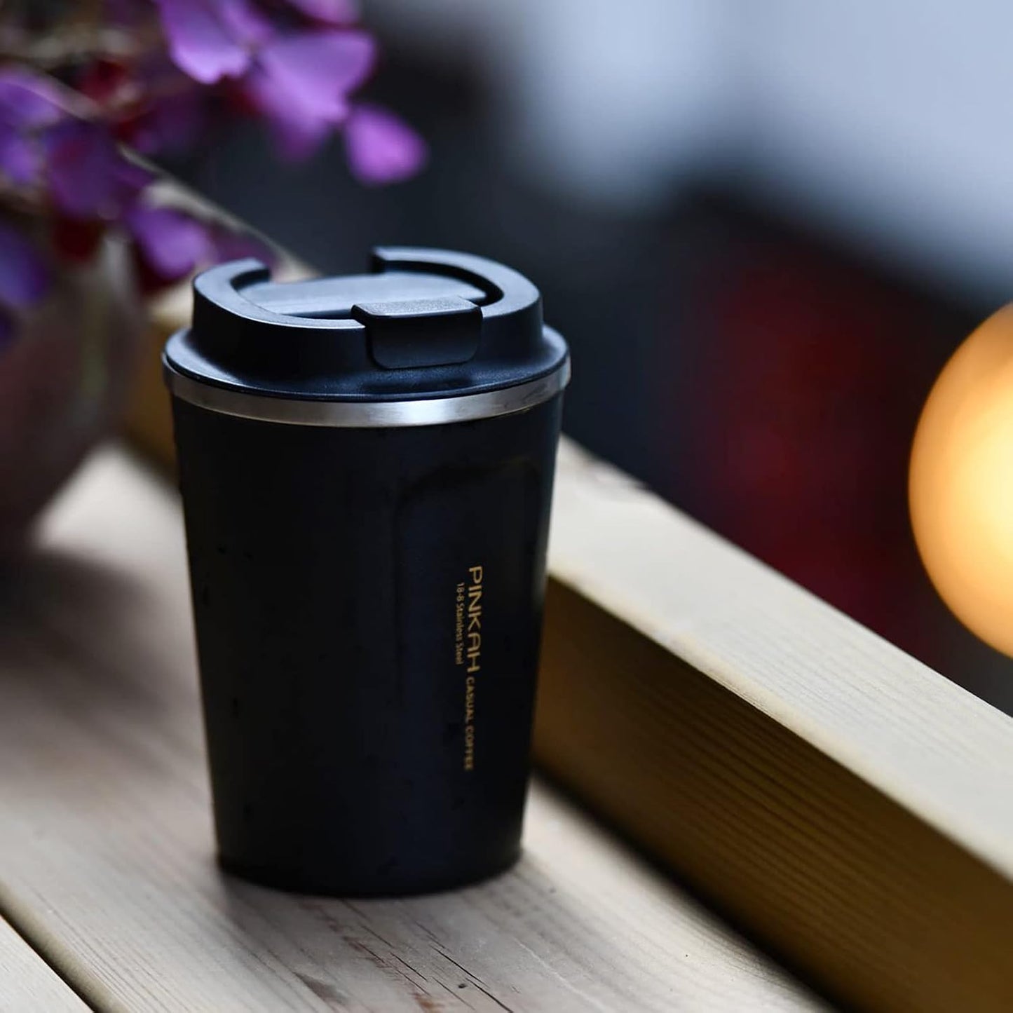 12OZ Vacuum Travel Mug for Ice Drinks/Hot Beverage, Double Walled Stainless Steel Insulated Coffee Tumbler Cup, Thermal Coffee Mug