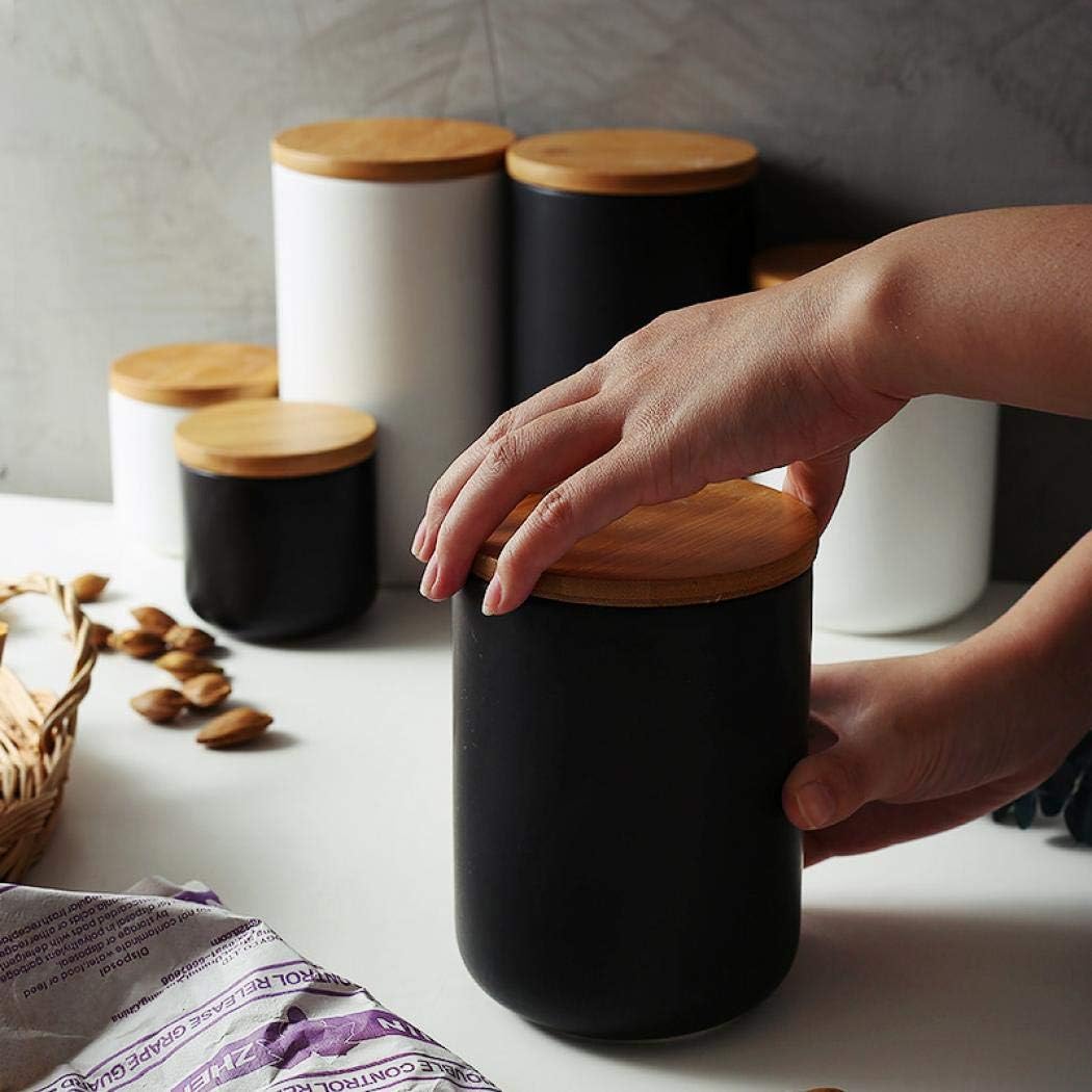 MilkyWay Food Storage Jar Ceramic Canisters With Airtight Seal Lid 27oz