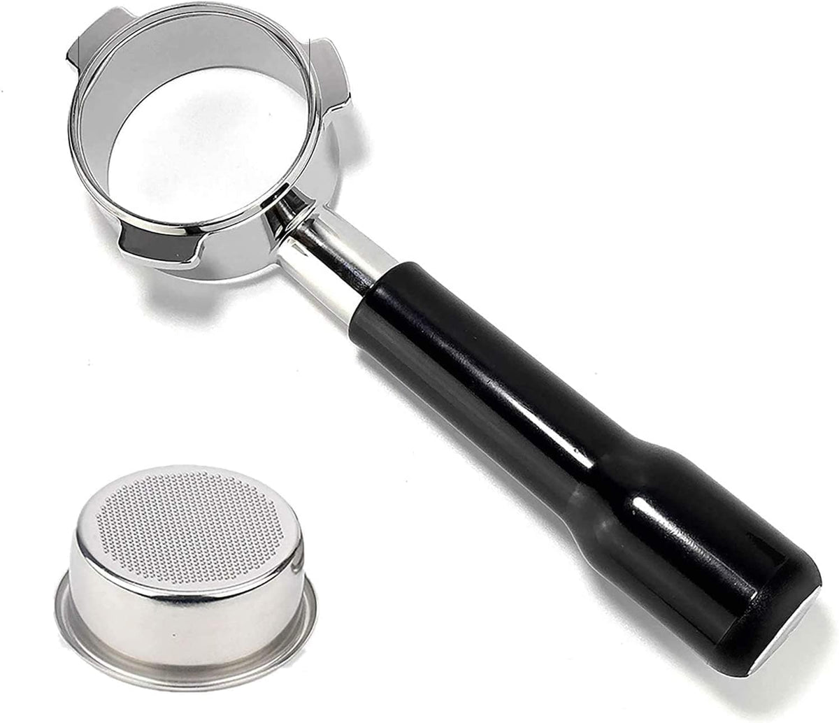 51mm Bottomless Portafilter 3 Ears Compatible with CASABREWS CM5418 and 3700 Series, Espresso Naked Bottomless Portafilter for Mr. Coffee/Wirsh/Gevi Espresso Machine, 304 Stainless Steel Filter Basket