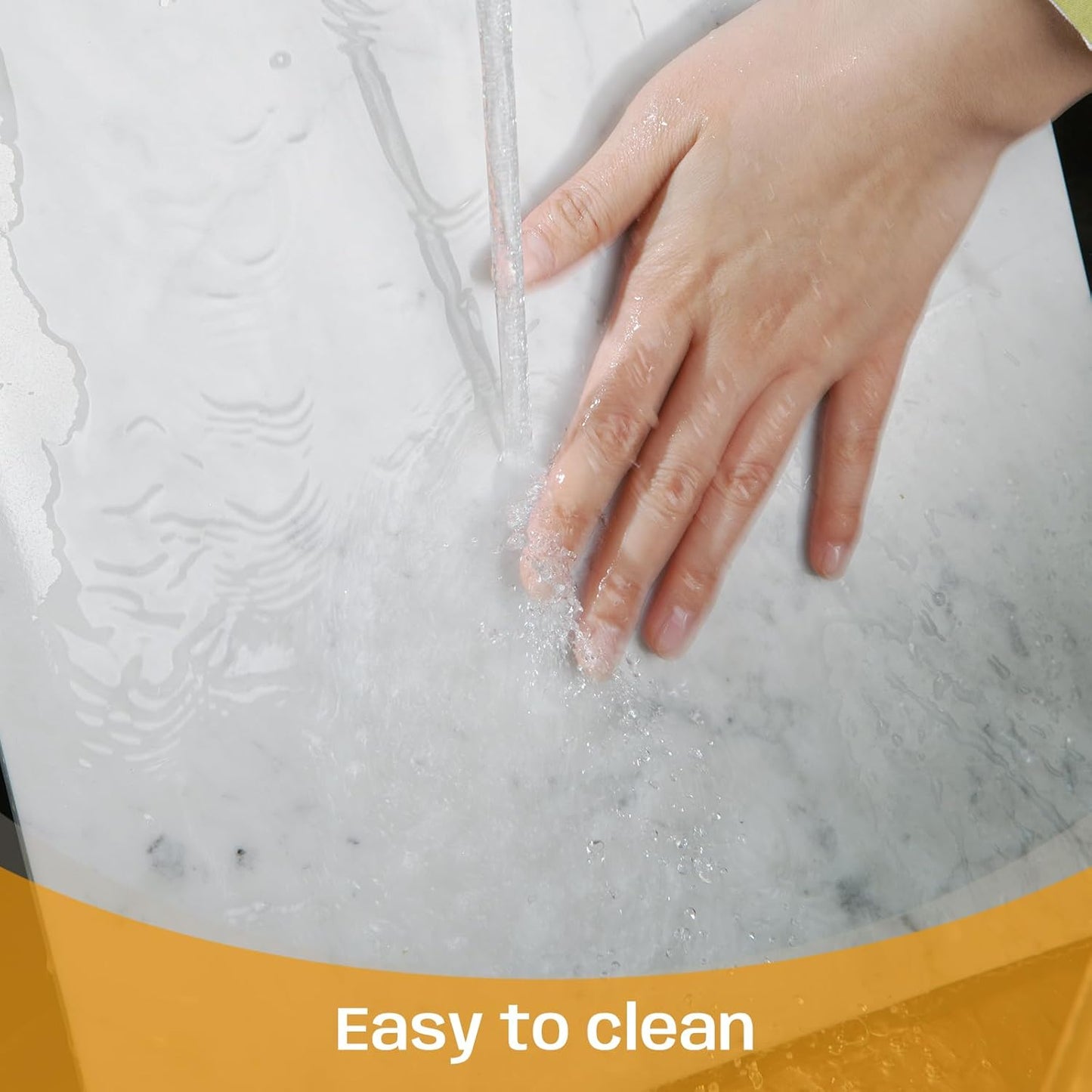 Carrara White Marble Cutting Board, 12×16 Inch Marble Pastry Board | ﻿Natural Marble Slab, Non-slip Feet, Stay Cool for Dough/Butter, Ideal for Pastry, Cheese, Charcuterie, Pizza, Bread