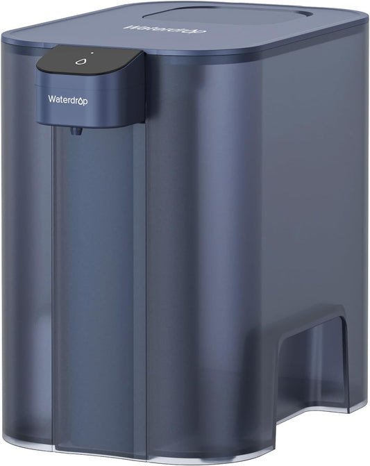 Waterdrop Large 27-Cup Mega Electric Water Filter Dispenser, 200-Gallon Rechargeable Instant Pitcher, NSF/ANSI