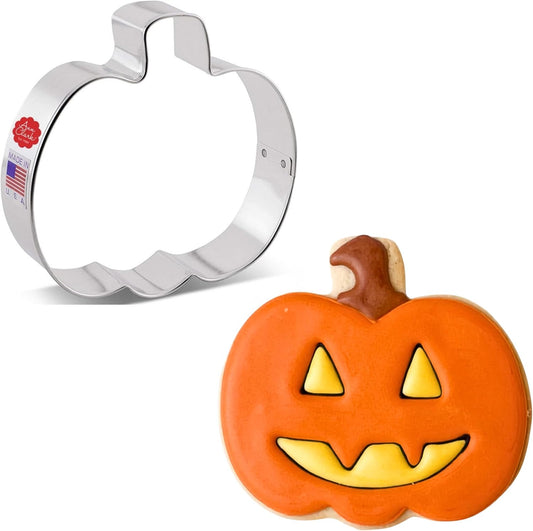 Ann Clark Jack-O-Lantern Pumpkin Cookie Cutter, Large 4” Made in USA