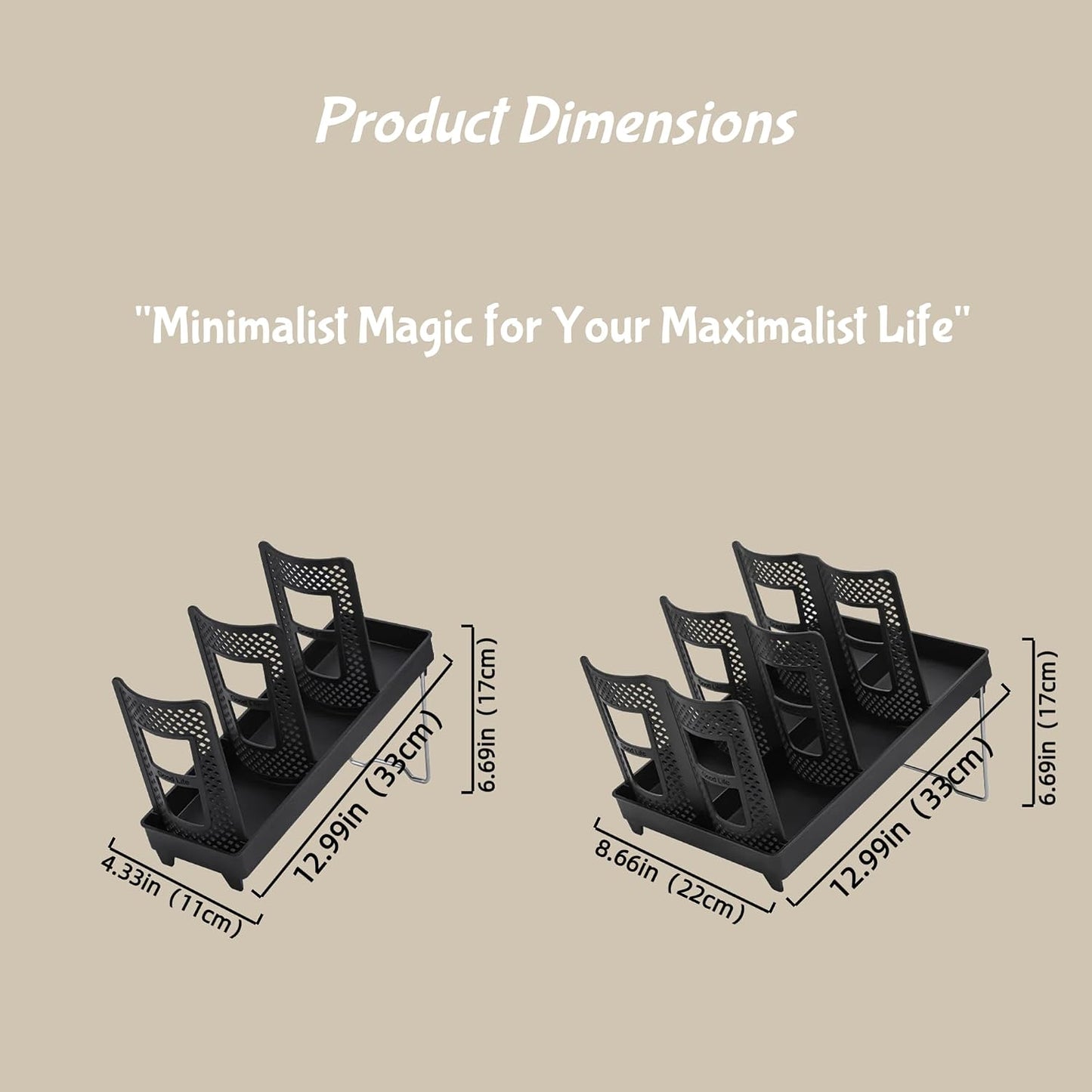 Coffee Cup Holder,Cup Lid Dispenser and Organizer Display Stand,Cup Display Stand on Restaurant,Bathroom,Kitchen,Coffee Shop.Suitable for Cups Ranging from 12 to 32 oz,6Slots