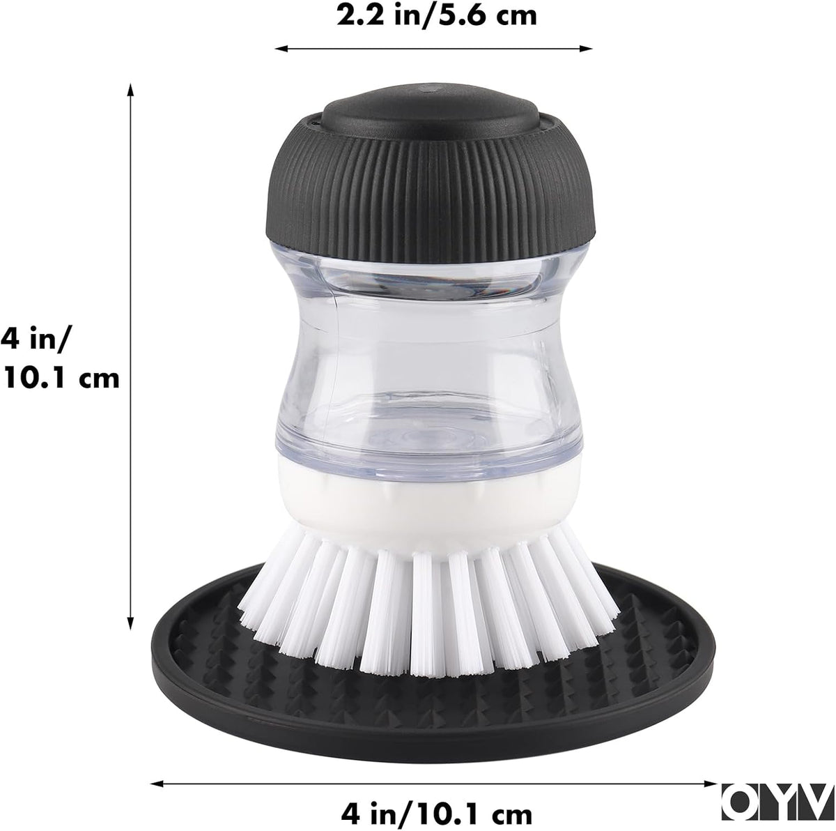 OYV Soap Dispensing Palm Brush Set