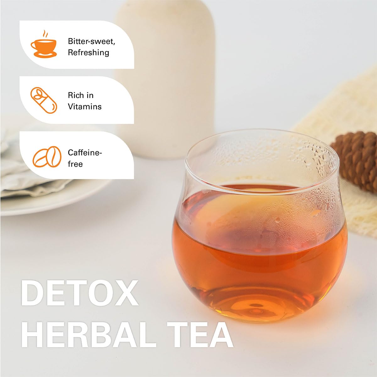 WT WEETEE Dandelion Leaf &amp; Root Tea Bags 100ct, Caffeine-free Roasted Aroma | 100% Pure Dandelion Leaf and Roasted Dandelion Root Blend | Soothing Coffee Alternative for Daily Wellness