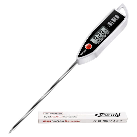 Meat Food Thermometer, Digital Candy Cooking Thermometer, Kitchen Cooking Thermometer Instant Read for BBQ Grill, Oil, Milk,