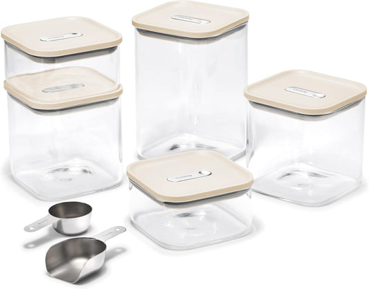 Caraway 14-Piece Glass Airtight Food Storage Containers with Lids – Non-Toxic, BPA-Free Kitchen Storage Containers –