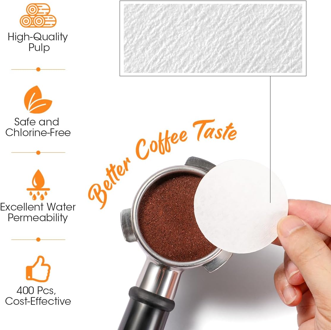 Aieve 54 mm Espresso Paper Filter Compatible with Breville Espresso Machine