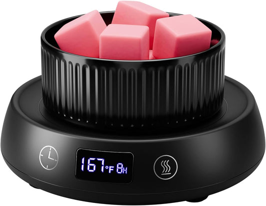 Wax Melt Warmer 3-in-1 Candle Warmer with Timer, Electric Scented Wax Melter Fragrance Wax Cube Burner for Home Bedroom