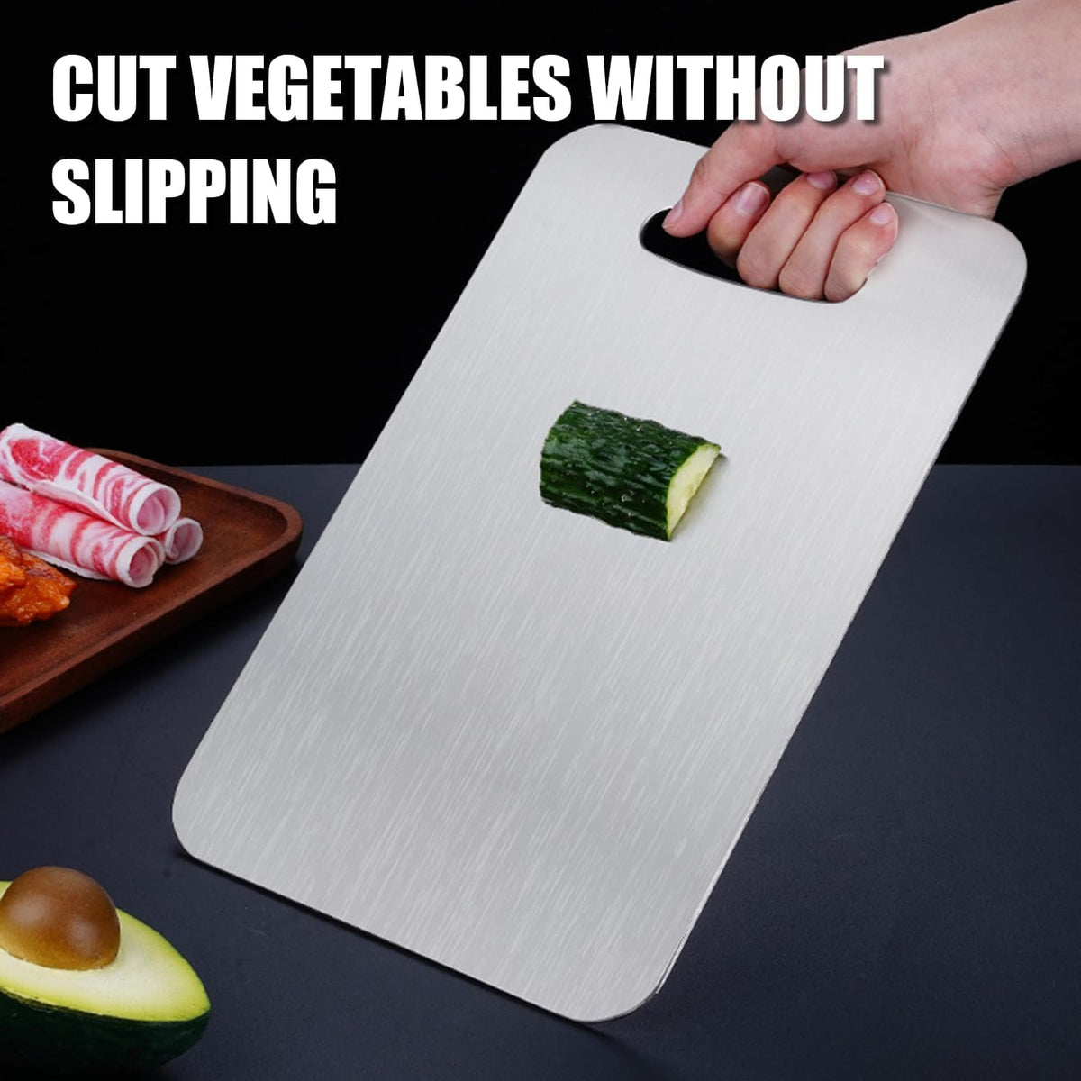 Titanium Cutting Board - 2026 New Upgrade 100% Pure Titanium Cutting Boards for Kitchen Double Sided Non Toxic Titanware Cutting Board,Hygiene Durable Dishwasher Safe Chopping Board (14"L x 10"W)
