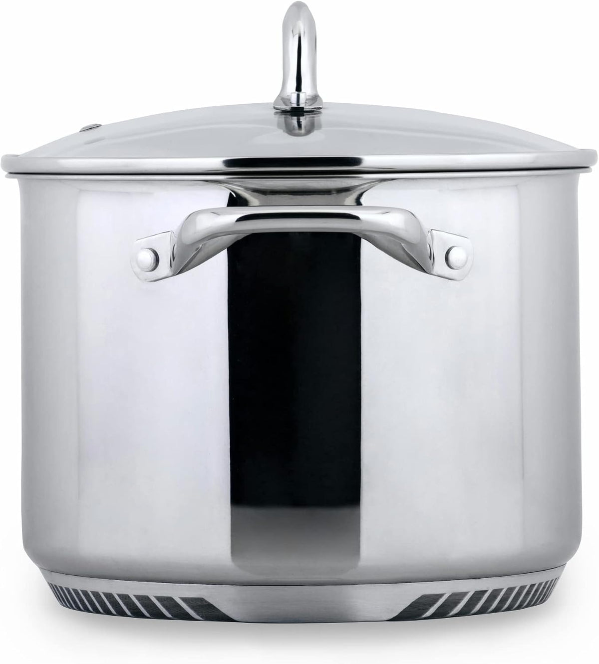 Turbo Pot® FreshAir™ Rapid Boil Stainless Steel 8 qt. Stock Pot, time-and-energy saving cookware for gas stove