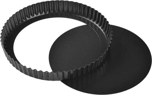 9 Inch Tart Pan With Removable Bottom Nonstick Round Quiche Bakeware Tray