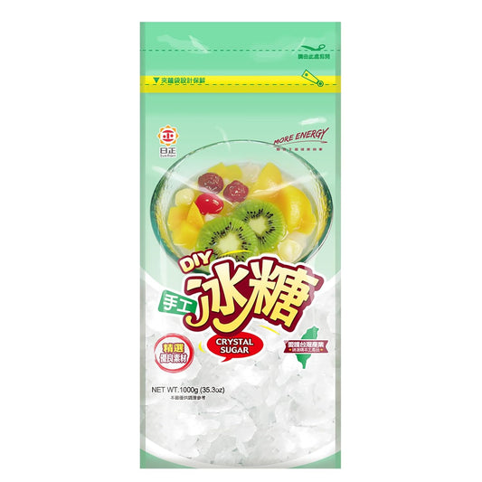 SUN RIGHT Natural Crystal Rock Sugar – Pure Cane Sweetener for Baking, Desserts, Tea, Coffee, Beverages, Herbal Soup &amp; Cooking – Unrefined, Non-GMO, Vegan | 2.2lb | Pack of 1